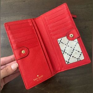 Kate Spade Signature Red Wallet